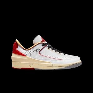 Off-White White and Red Men's Sneakers